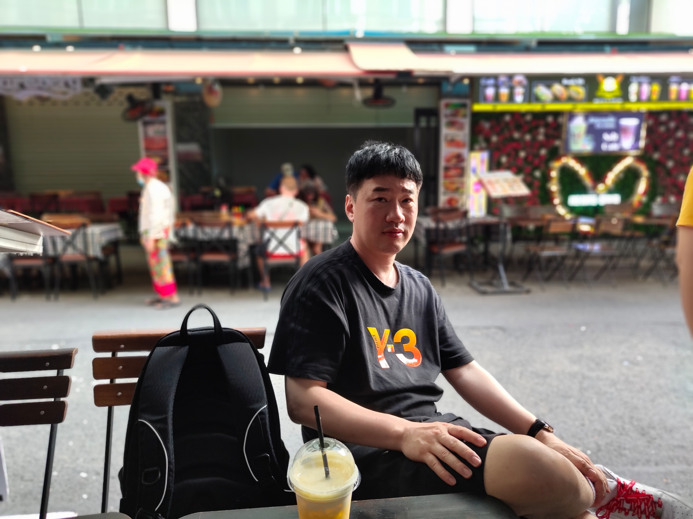 Palace x Y-3 Logo T-Shirt Black - 22FW, Palace Cordura Y-Rip Backpack Black - 24SS 착용 스타일