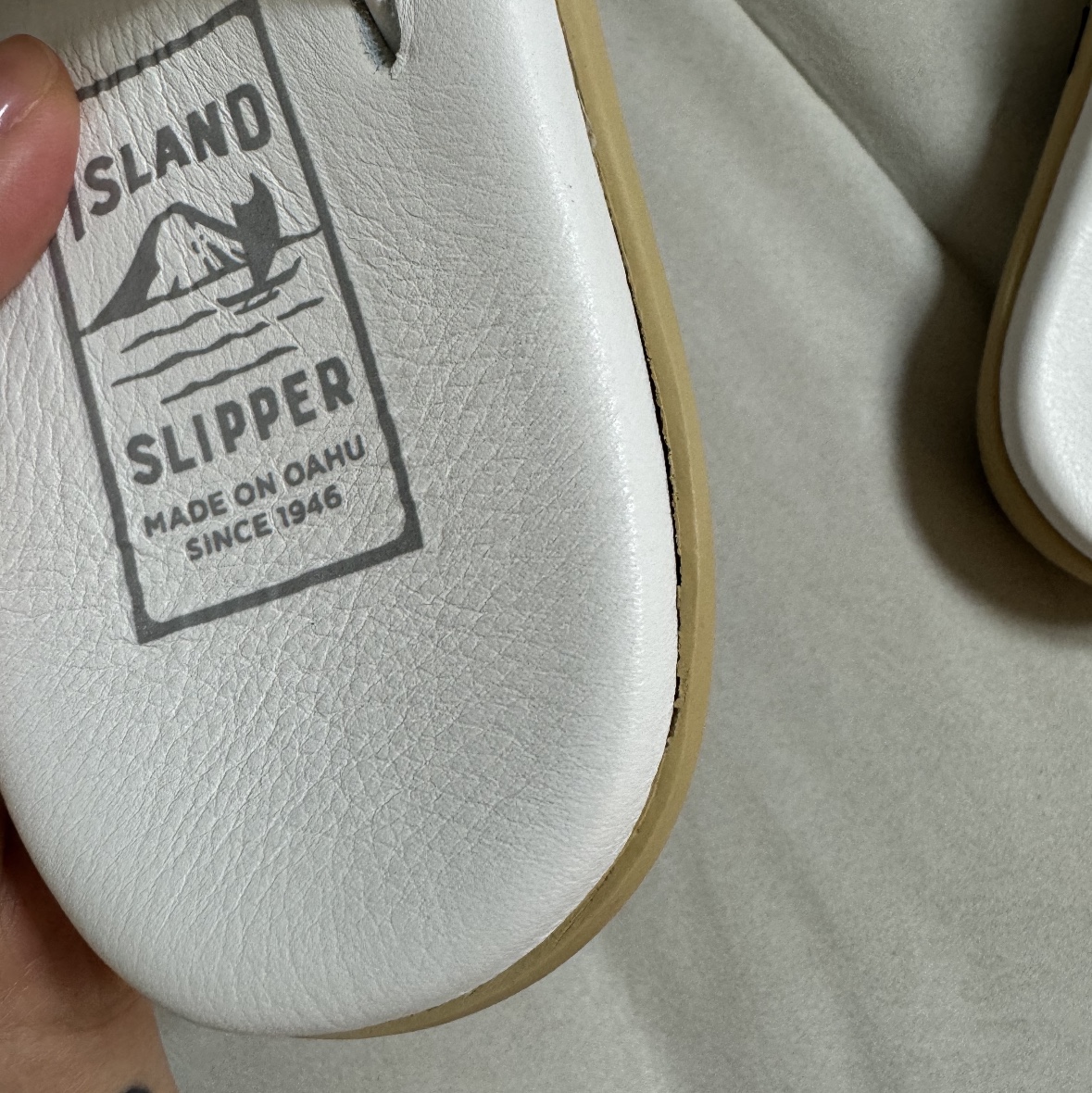 Island Slipper Classic White 착용 스타일 - 4