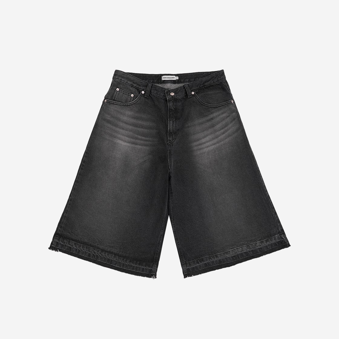 Nos Couleurs Wide Denim Shorts Dark Grey 상세 이미지 1