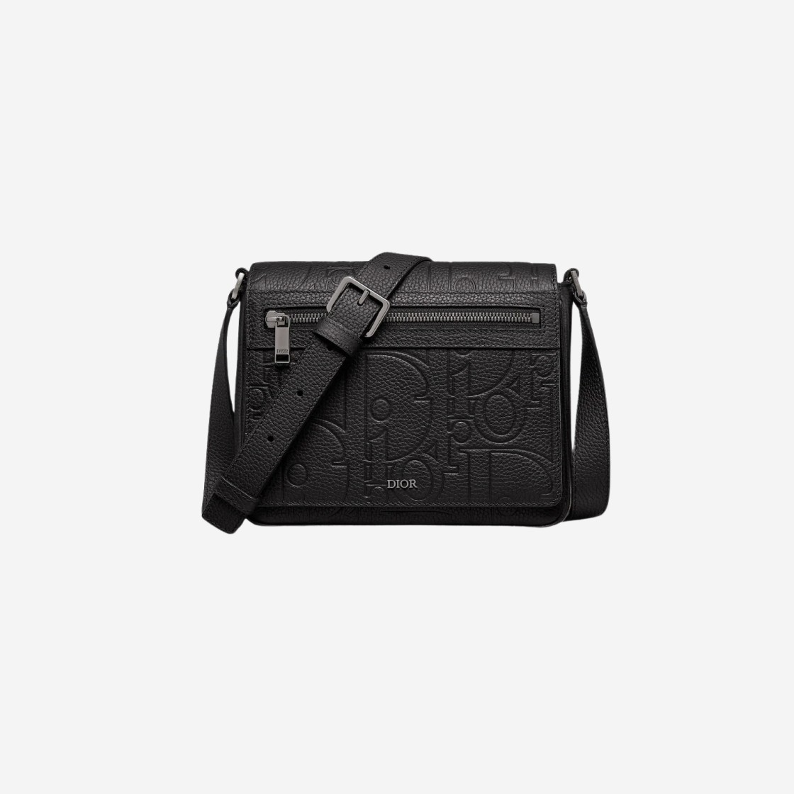 Dior Messenger Bag with Flap Dior Gravity Leather Grained Calfskin Black 상세 이미지 1