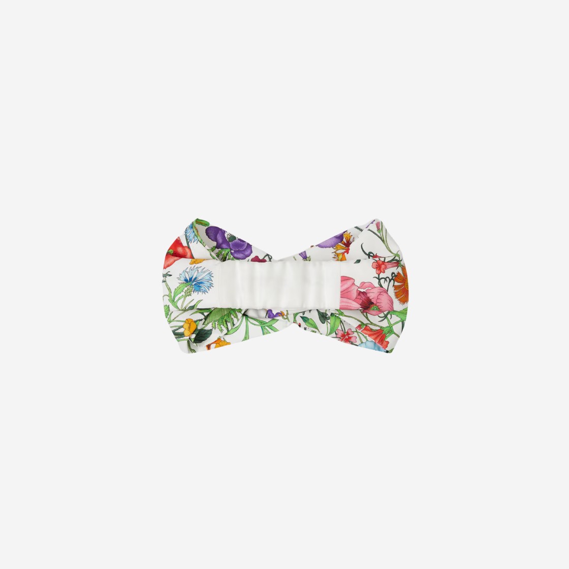 (W) Gucci Flora Print Silk Headband White Multicolour 상세 이미지 2