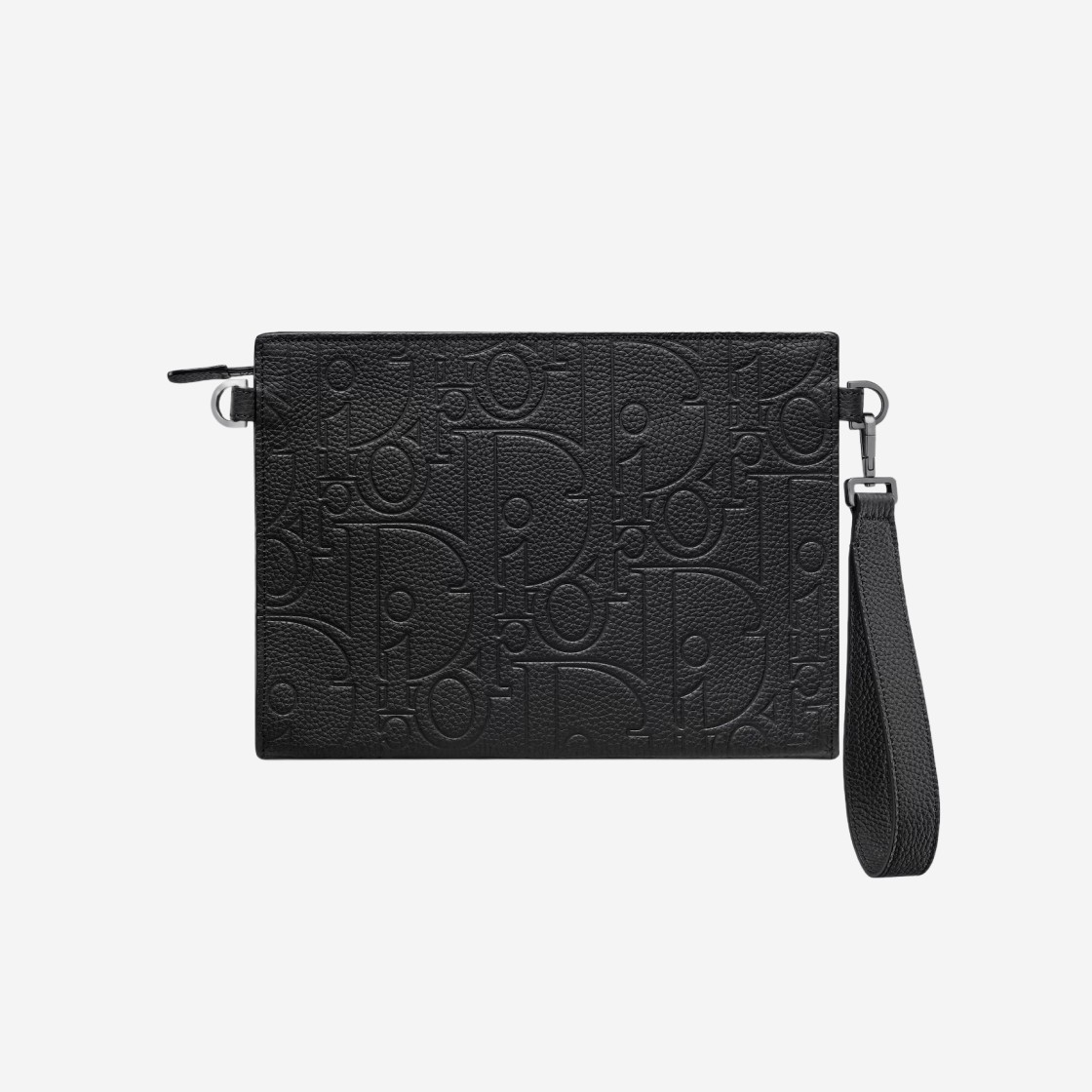 Dior A5 Triangle Pouch Dior Gravity Leather Black 상세 이미지 2