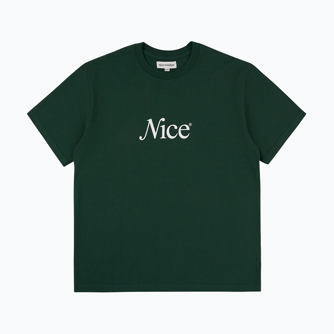 Nice Weather Apparel Signature T-Shirt Deep Green 상세 이미지 1