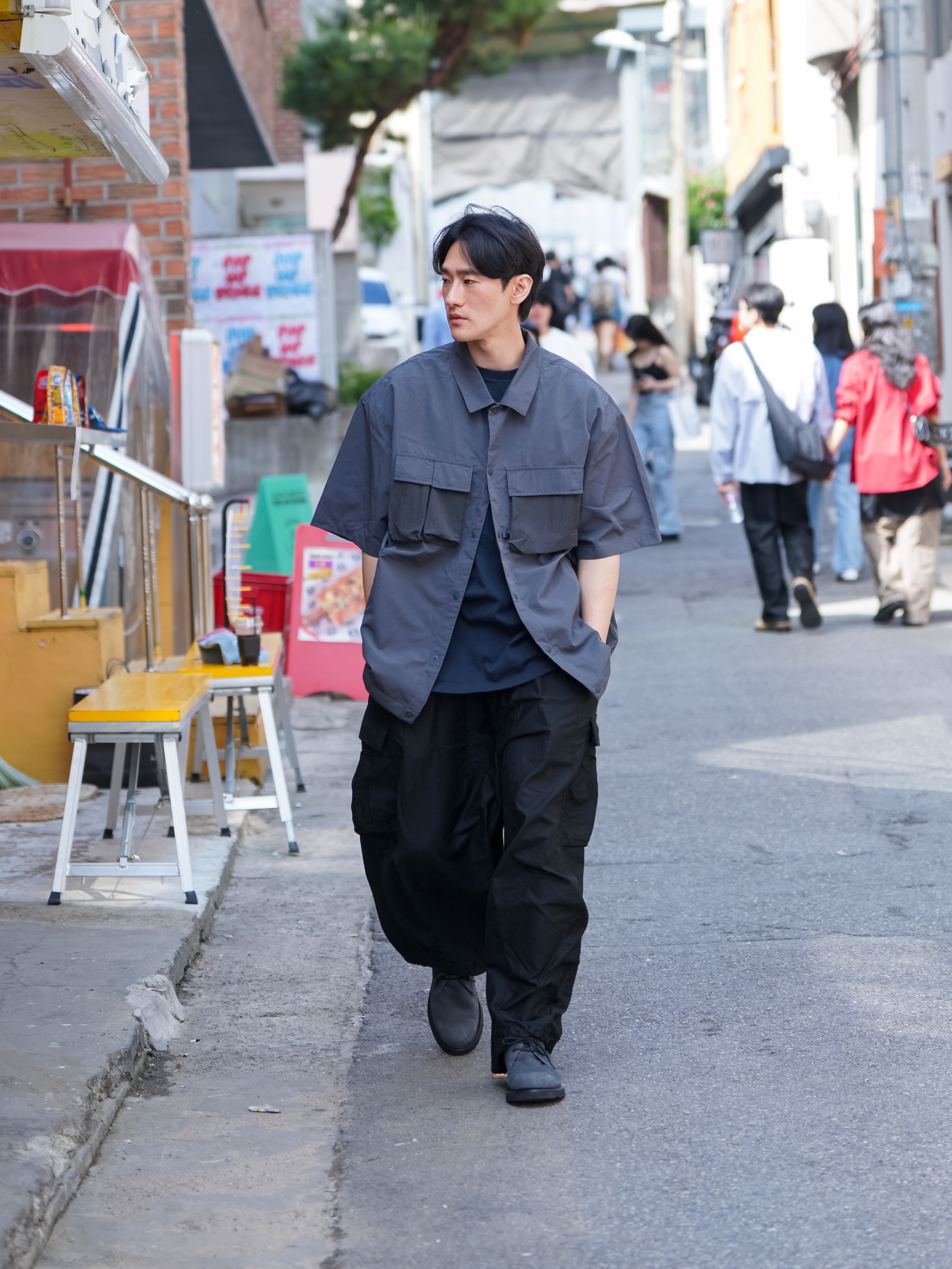 Needles H.D. BDU Pants Black 착용 스타일 - 3