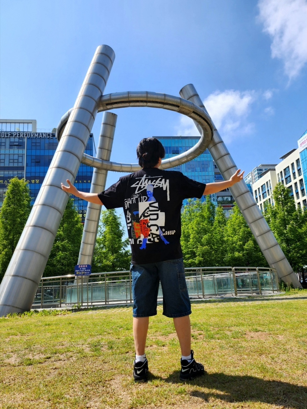 Stussy David Carson Do Your Thang T-Shirt Black, Nike Air More Uptempo Black White 2020 착용 스타일