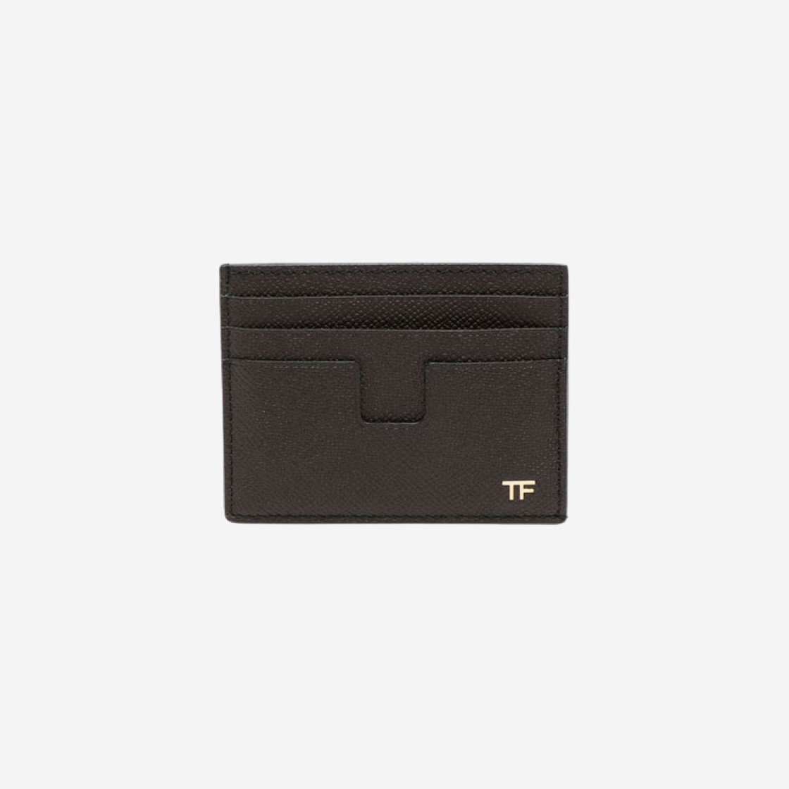 Tom Ford Small Grain Leather Card Holder Chocolate 상세 이미지 1