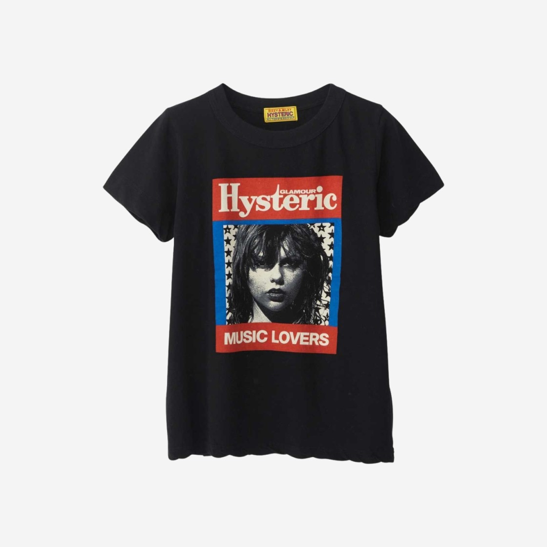 (W) Hysteric Glamour HG Music Magazine T-Shirt Black 상세 이미지 1