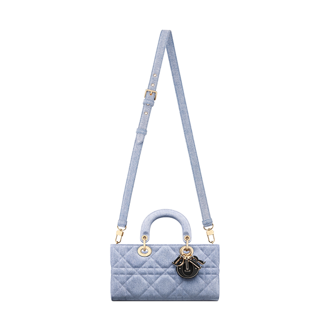 Dior Medium Lady D-Joy Bag Blue Denim 상세 이미지 3