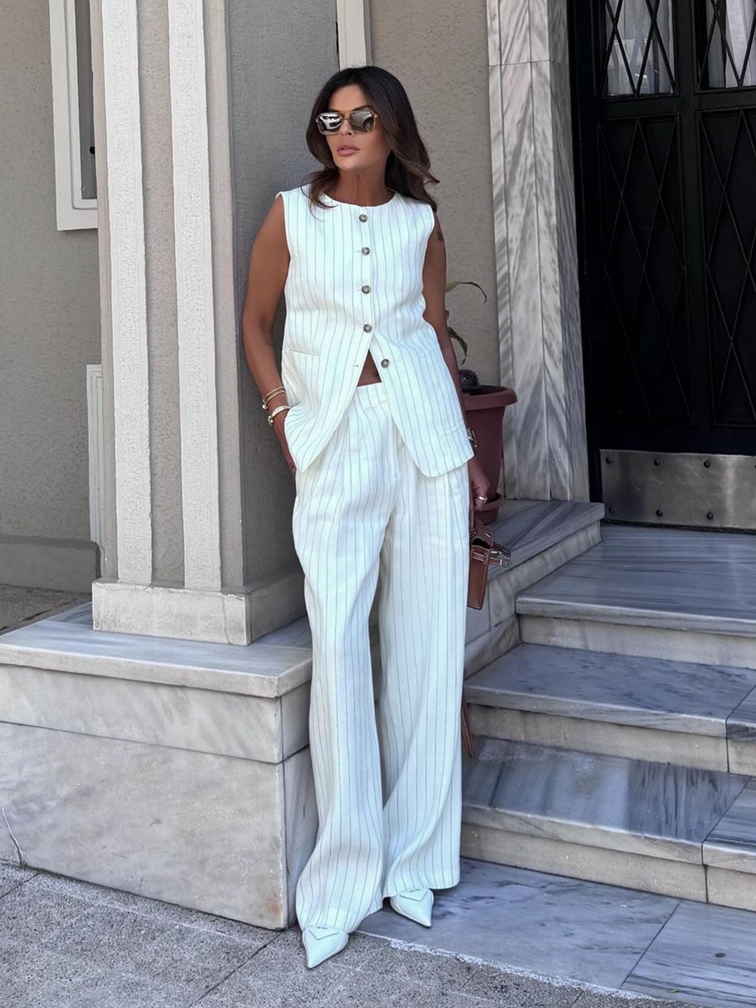 Menasoo Summer Stripe Terry Strap Onepiece Gray, Kapital Soccer Striped Lumber Suit Pants Saxophone 착용 스타일 - 4
