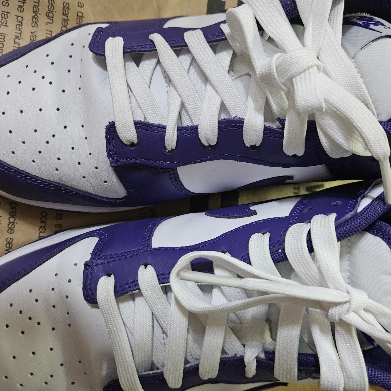 Nike Dunk Low Retro Championship Court Purple 착용 스타일