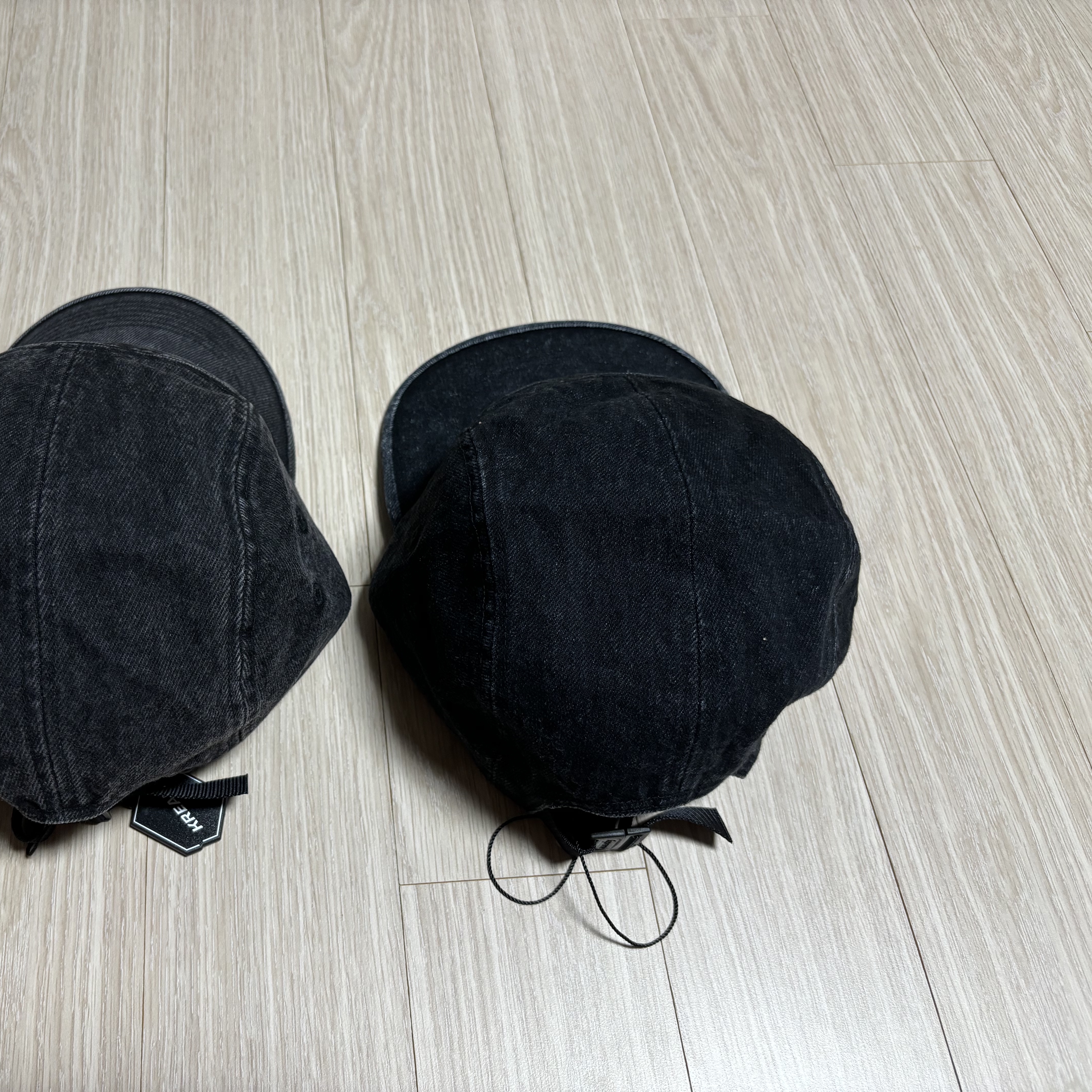 Supreme Denim Camp Cap Black - 24SS 착용 스타일 - 3