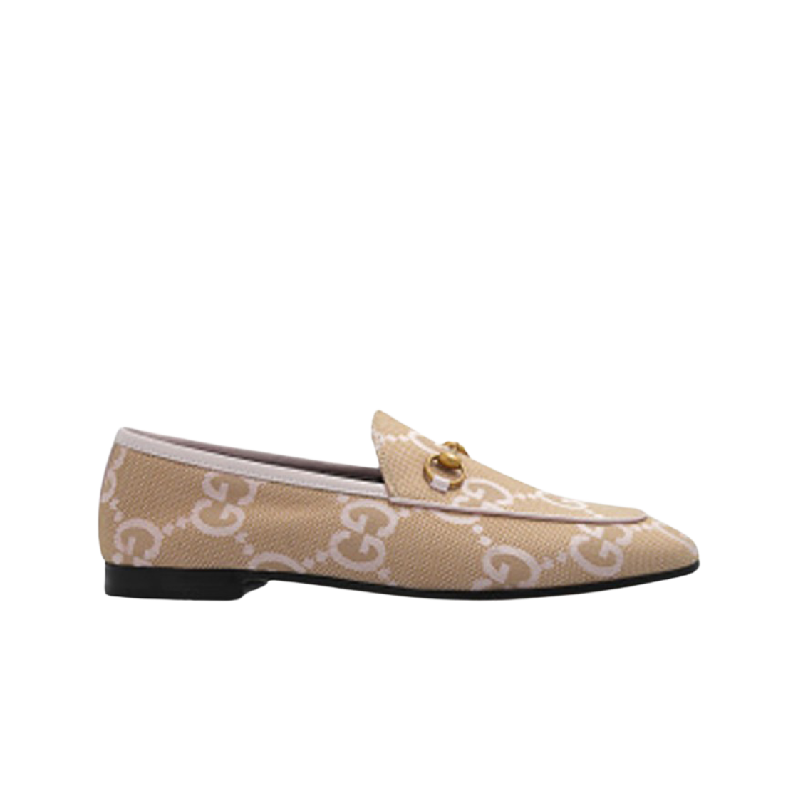 (W) 구찌 조던 점보 GG 로퍼 베이지 핑크((W) Gucci Jordaan Jumbo GG Loafer Beige Pink) - 1