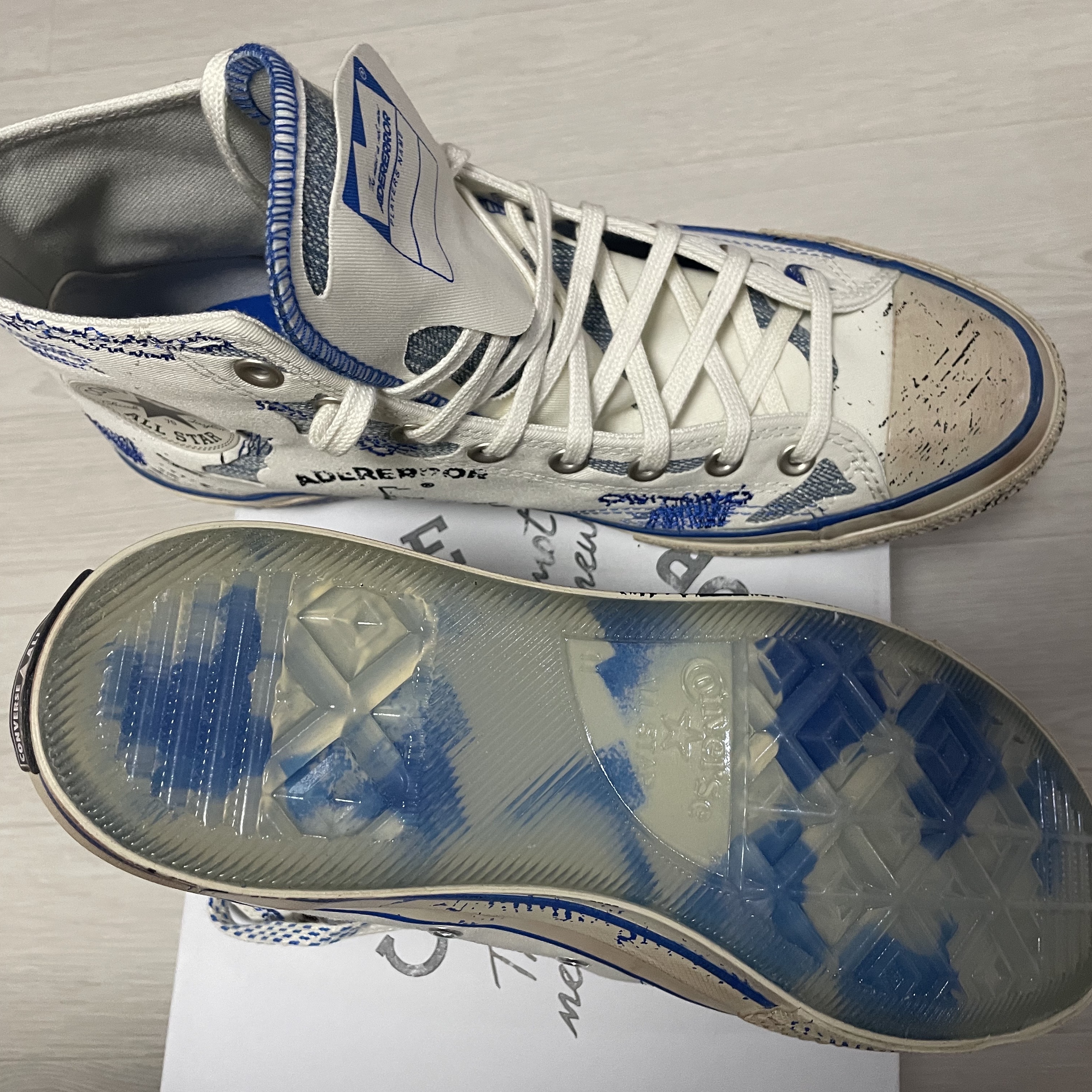 Converse x Ader Error Chuck 70 High White 착용 스타일