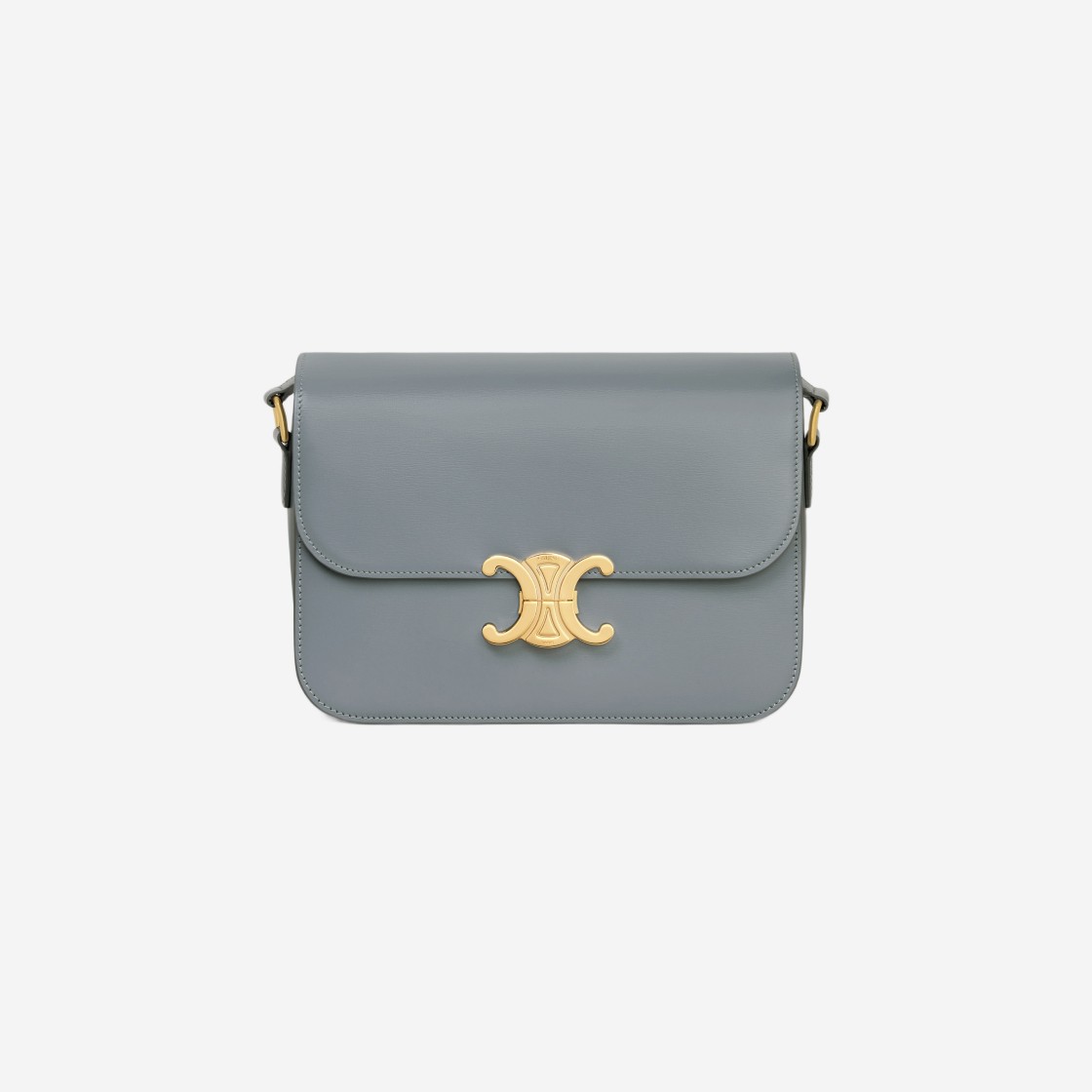 Celine Classique Triomphe Bag in Shiny Calfskin Blue Grey 상세 이미지 1