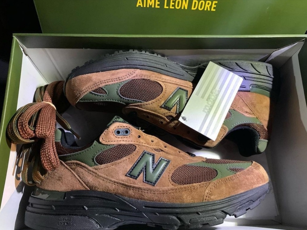 New Balance x Aime Leon Dore 993 Made in USA Brown 착용 스타일