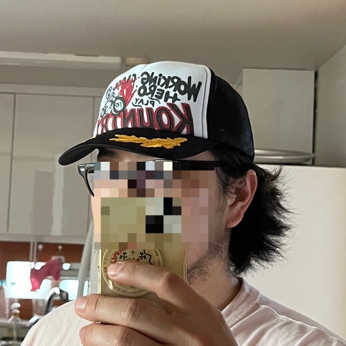 Kapital Country Racer Truck Cap Black White 착용 스타일 - 2
