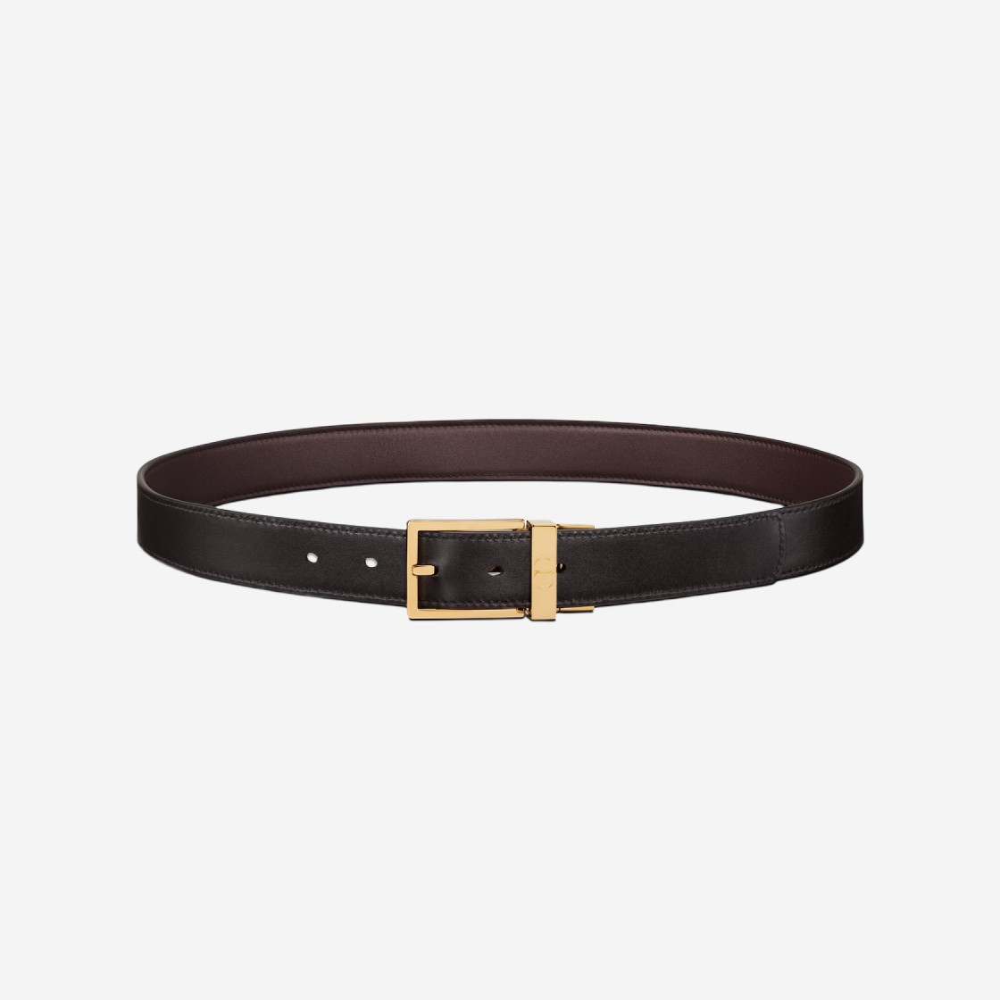 Dior 30mm Reversible Smooth Calfskin Belt Black Brown 상세 이미지 1