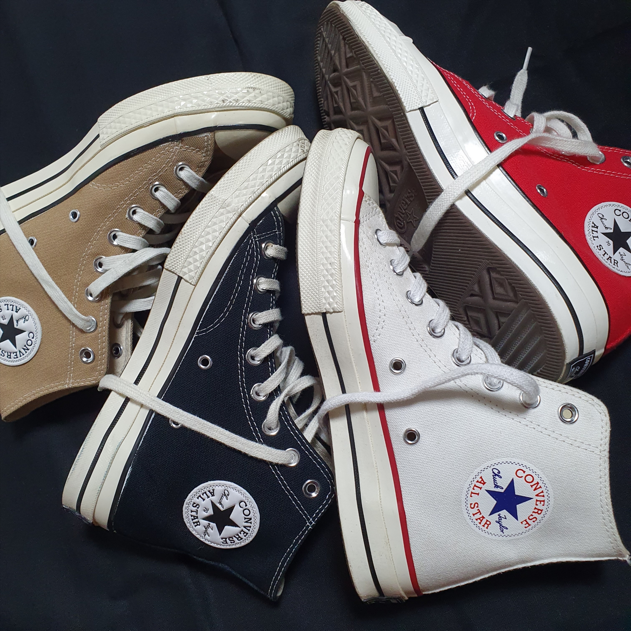 Converse Chuck 70 Hi Black, Converse Chuck 70 High Vintage Canvas White 착용 스타일