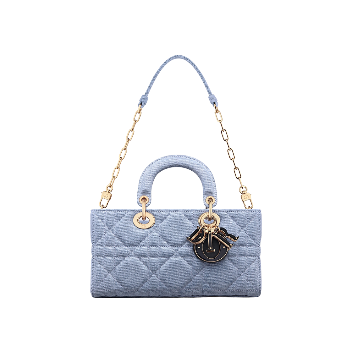 Dior Medium Lady D-Joy Bag Blue Denim 상세 이미지 4