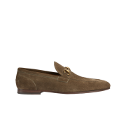 Gucci Jordaan Loafer Olive Green Suede