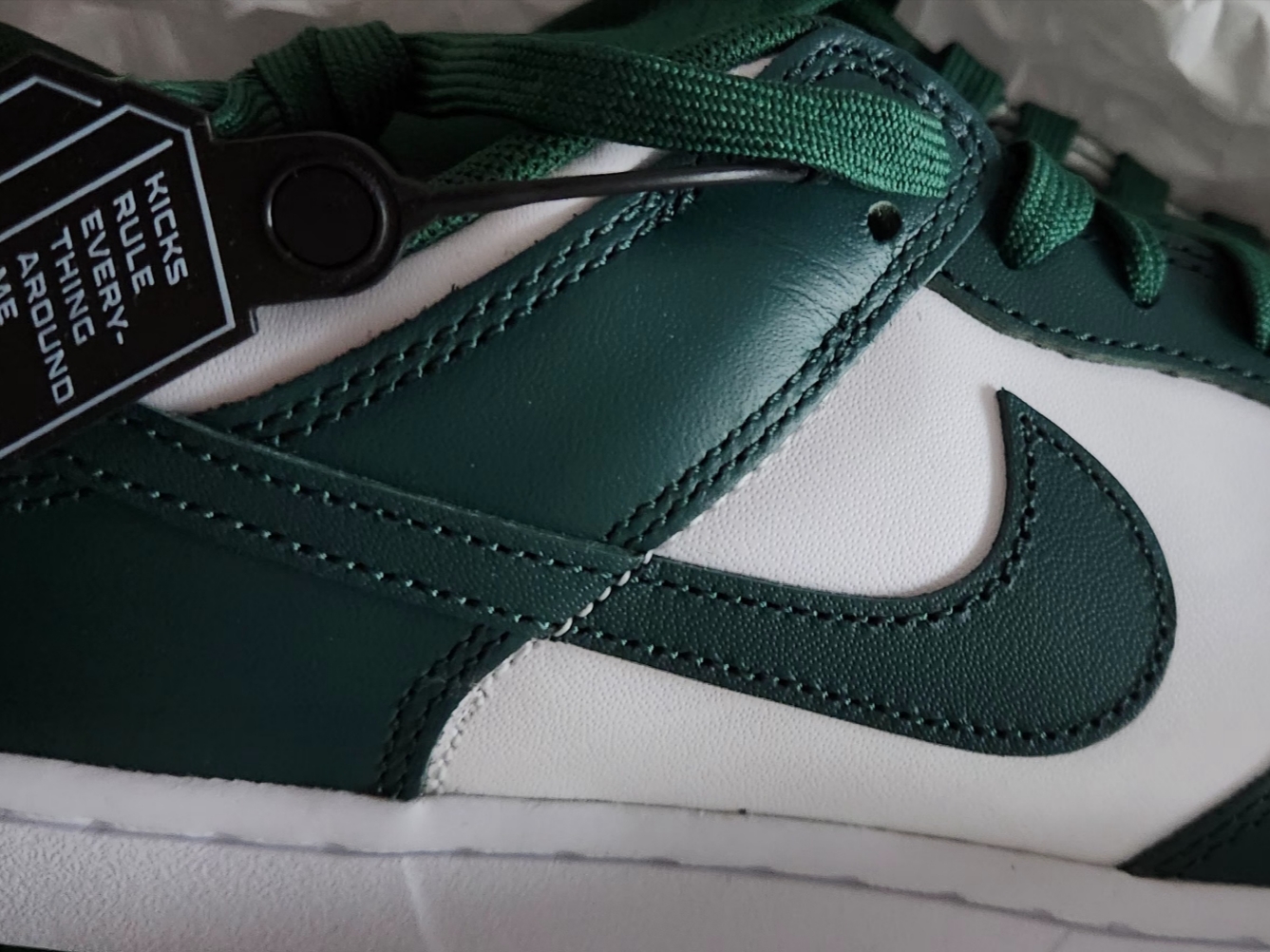 Nike Dunk Low Retro Varsity Green 착용 스타일