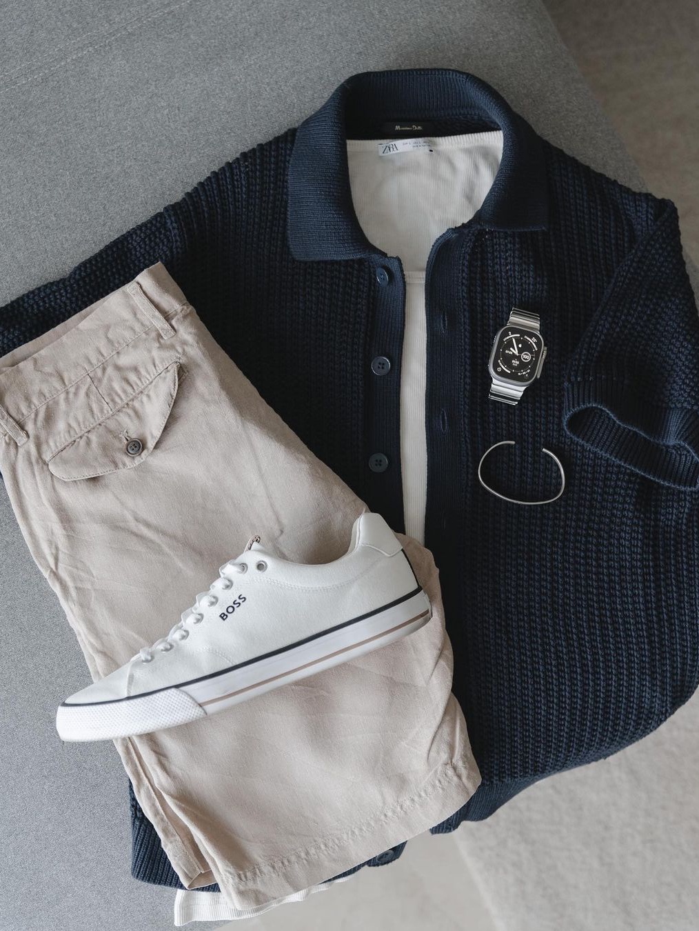 [30% 적립] Polo Ralph Lauren Classic Fit Garment Dyed Oxford Shirt White, IAB Studio Worksout 20th Anniversary Work Shirt Blue Stripe 착용 스타일 - 5