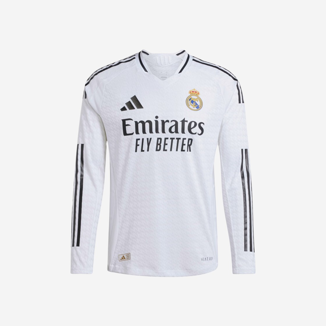 Adidas Real Madrid 2024/25 Home Authentic Long Sleeve Jersey White - US Sizing (Non Marking Ver.) 상세 이미지 1