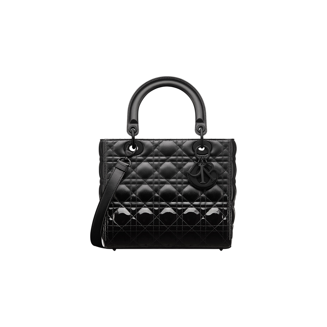 Dior Medium Lady Bag Black Patent To Matte Gradient 상세 이미지 1