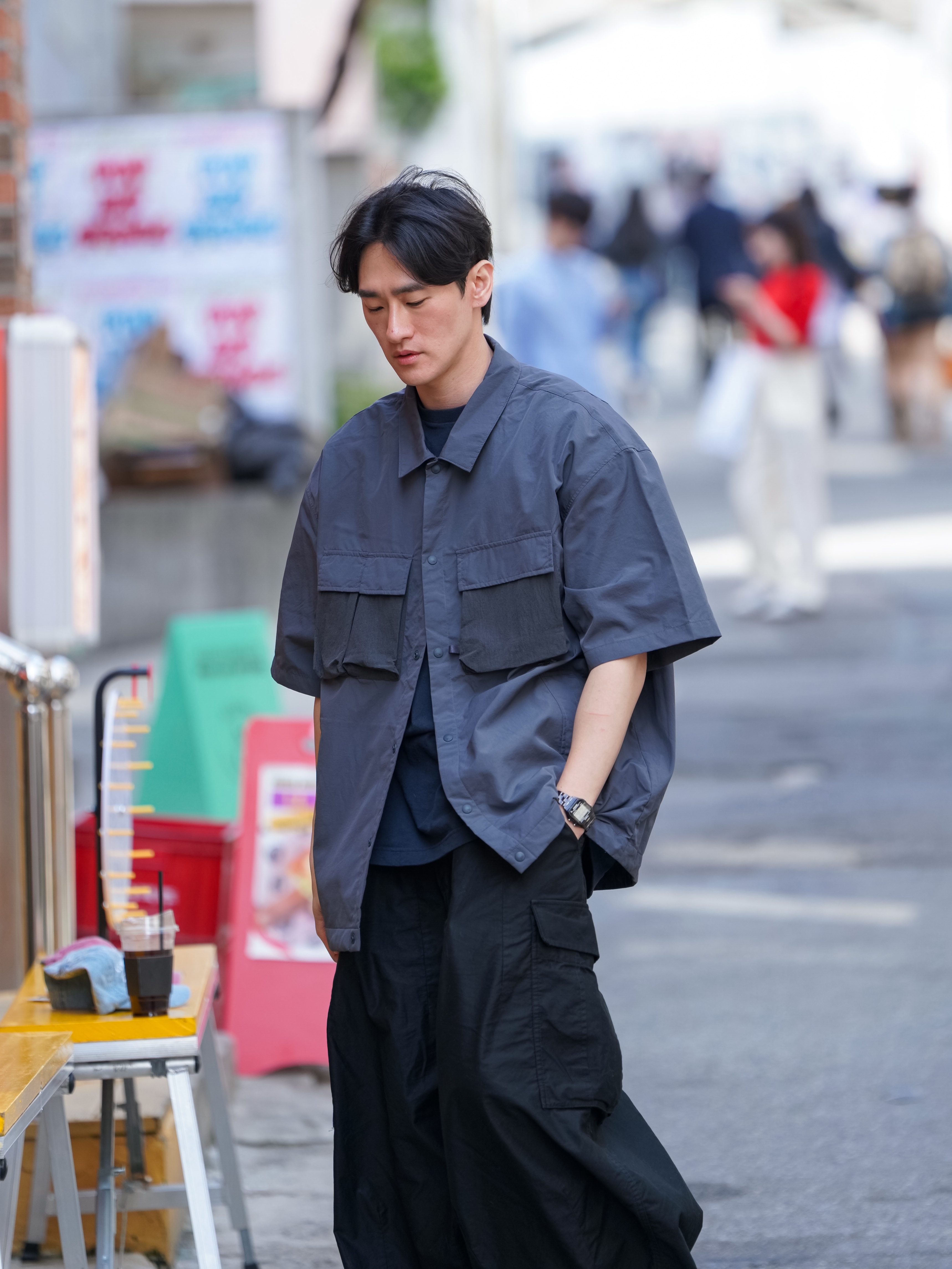 Needles H.D. BDU Pants Black 착용 스타일 - 5