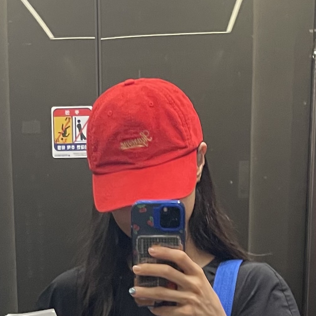 Supreme Lightweight Moleskin 6-Panel Red - 24SS 착용 스타일 - 2
