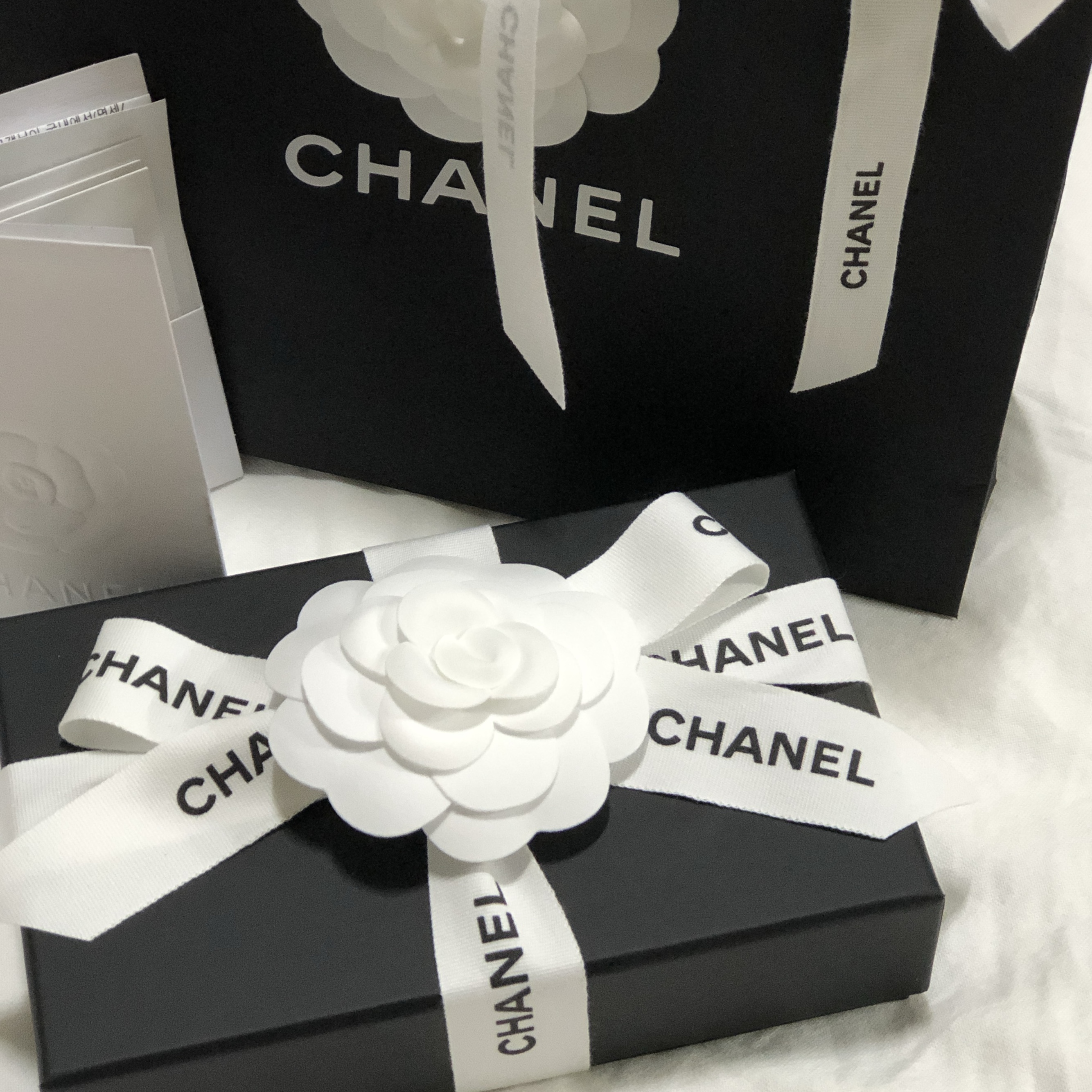 Chanel Classic Zipped Coin Purse Grained Calfskin & Gold Black 착용 스타일 - 1