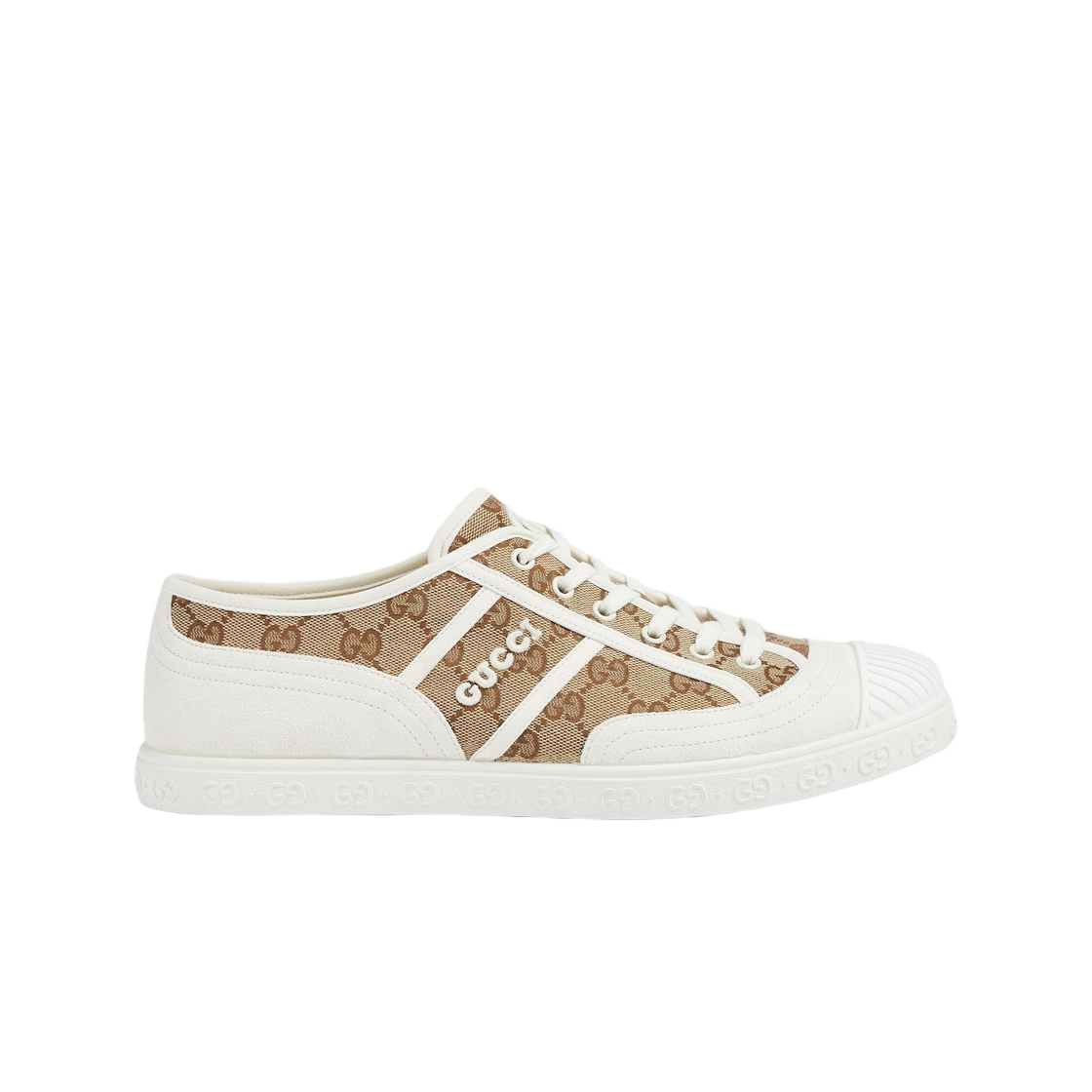 구찌 GG 캔버스 트레이너 베이지 에보니 캔버스(Gucci GG Canvas Trainer Beige Ebony Canvas) - 1