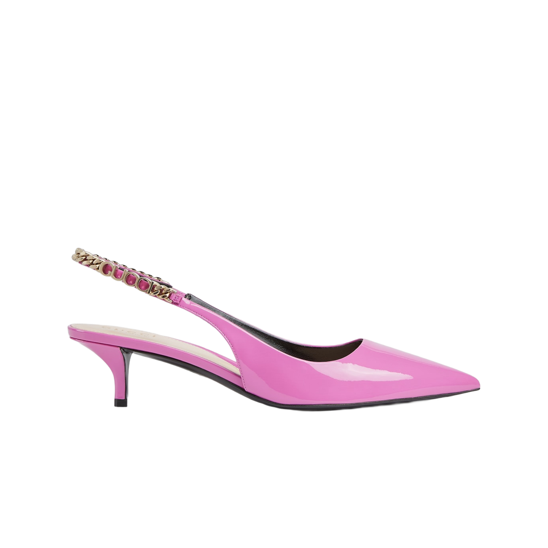 (W) Gucci Signoria Slingback Pump Pink Patent Leather 상세 이미지 1