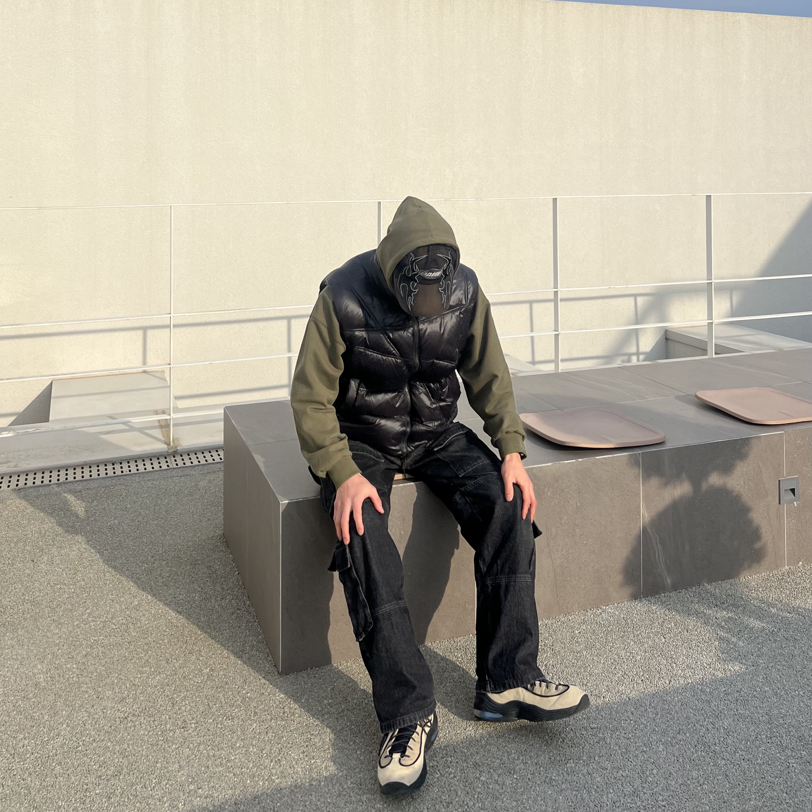 Nike x Stussy Air Penny II Rattan and Limestone 착용 스타일