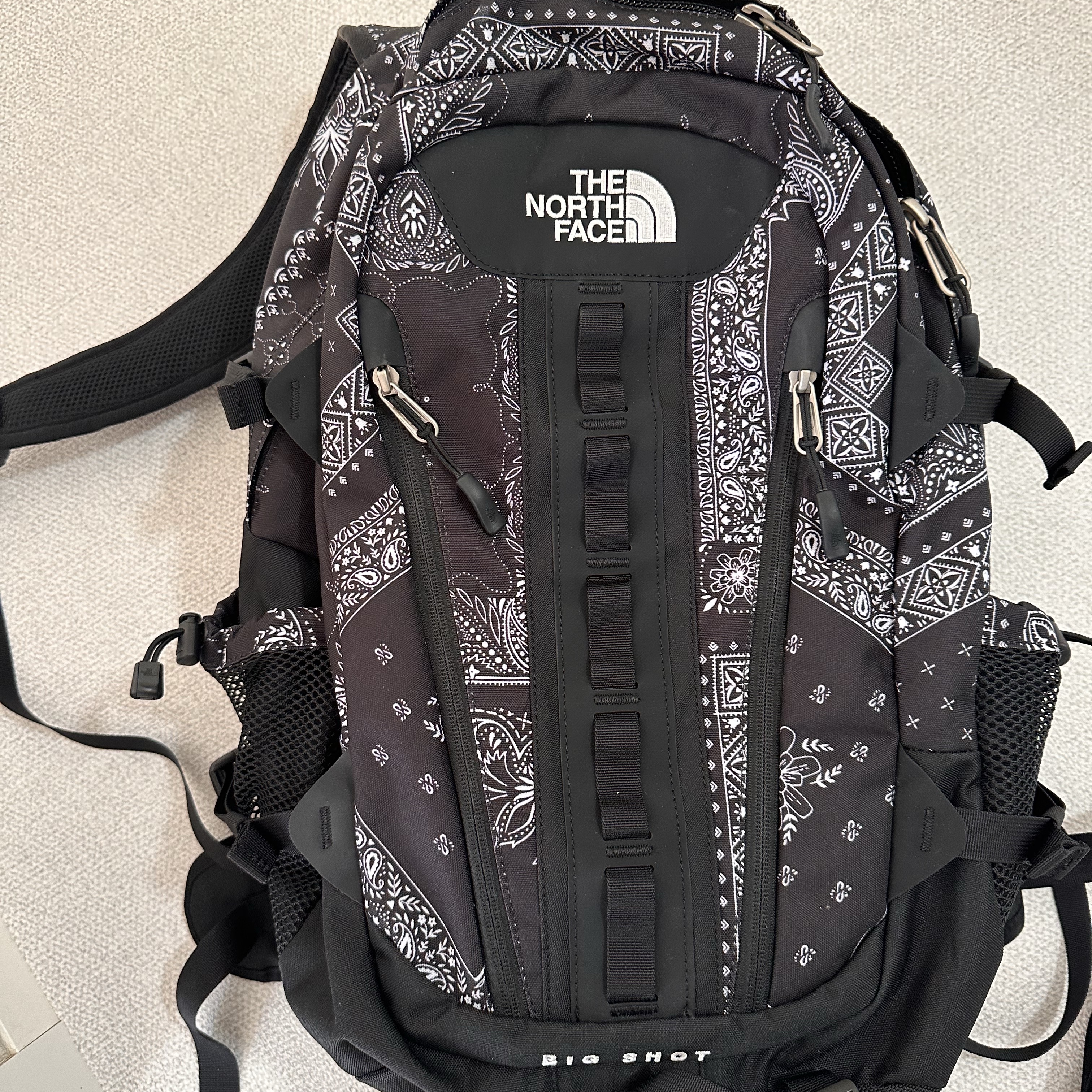 The North Face Big Shot Black 착용 스타일