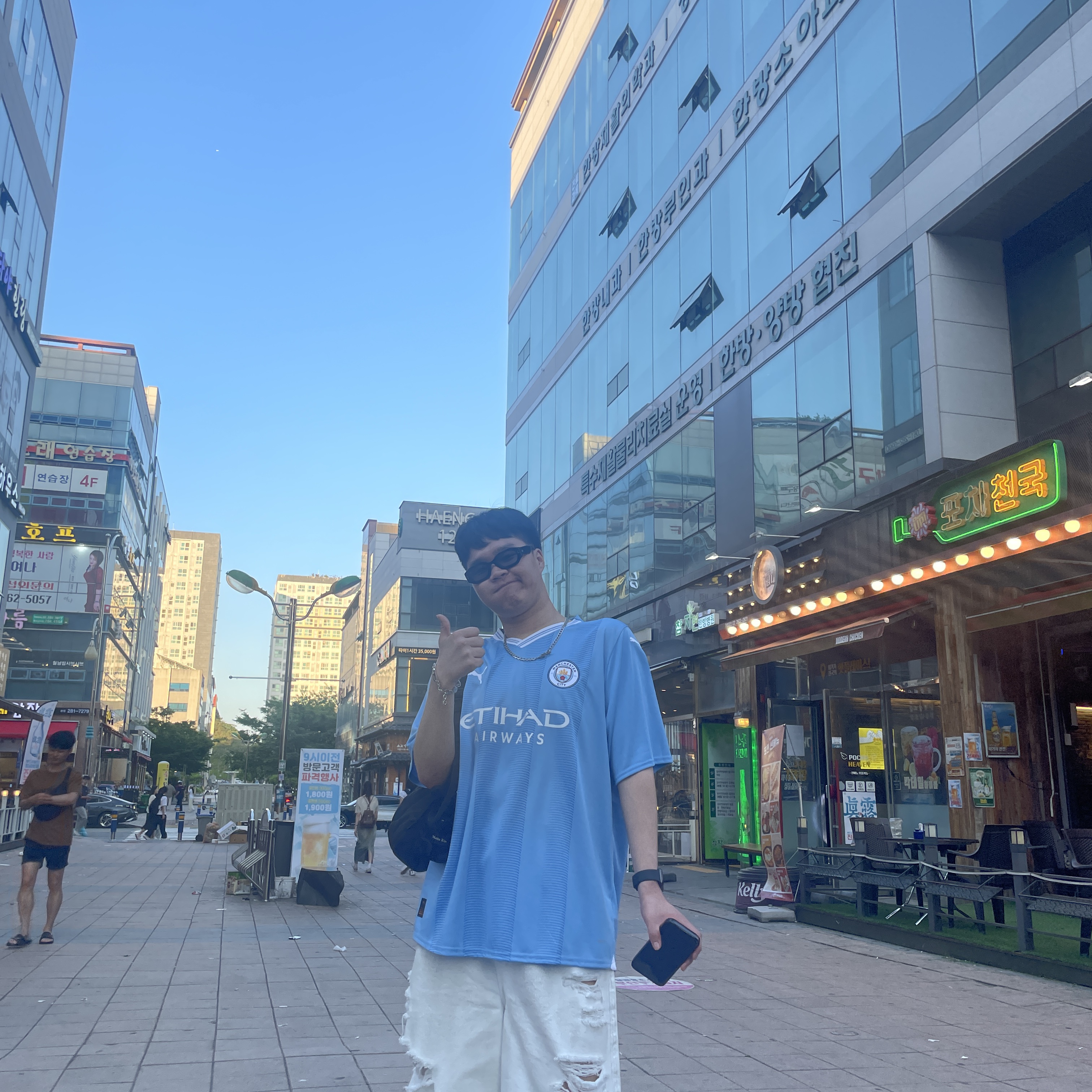 Puma Manchester City 2023/24 Home Jersey Team Light Blue (Non Marking Ver.) 착용 스타일