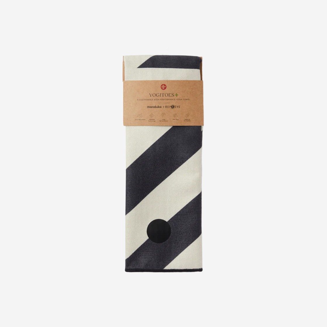 Manduka Yogitoes Plus Yoga Mat Towel Nouveau Zig Zag 상세 이미지 2