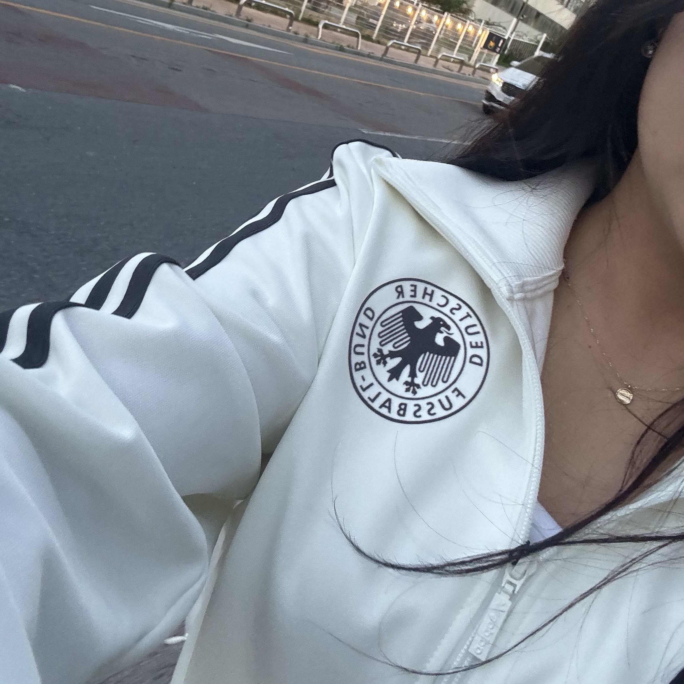 Adidas German Beckenbauer Track Top Off White - KR Sizing 착용 스타일