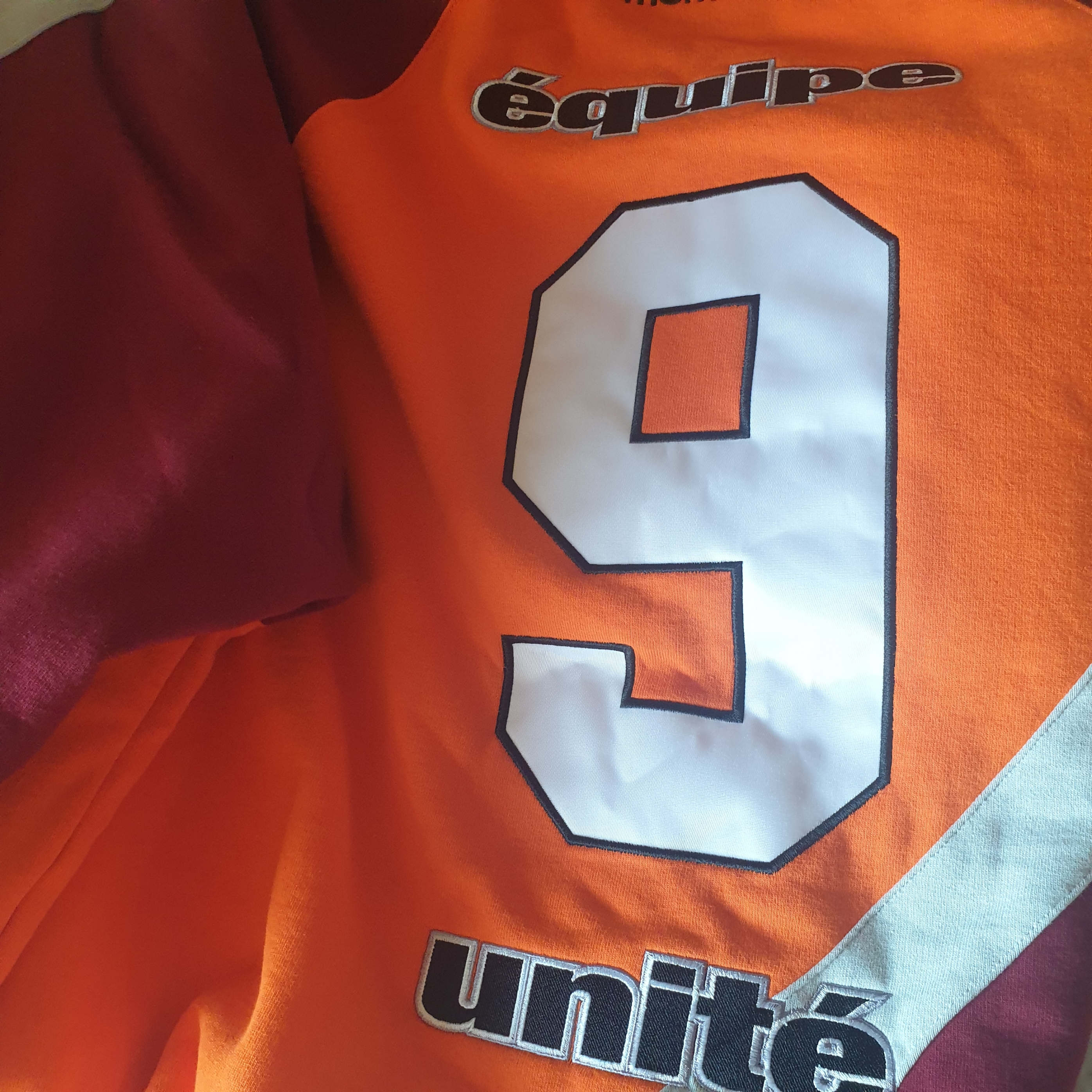 Supreme Equipe Half Zip Sweatshirt Dark Orange - 24SS 착용 스타일 - 3