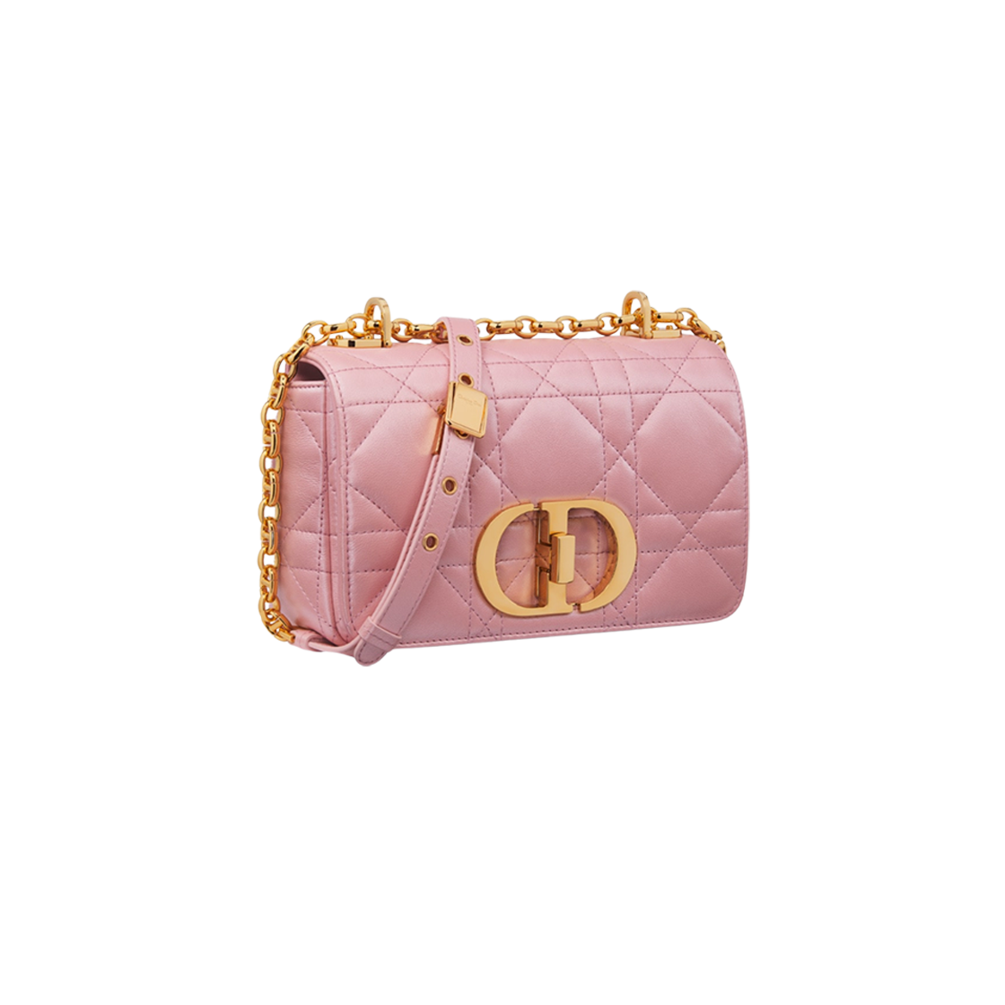 Dior Small Dior Caro Bag Melocoton Pink Pearlescent 상세 이미지 2