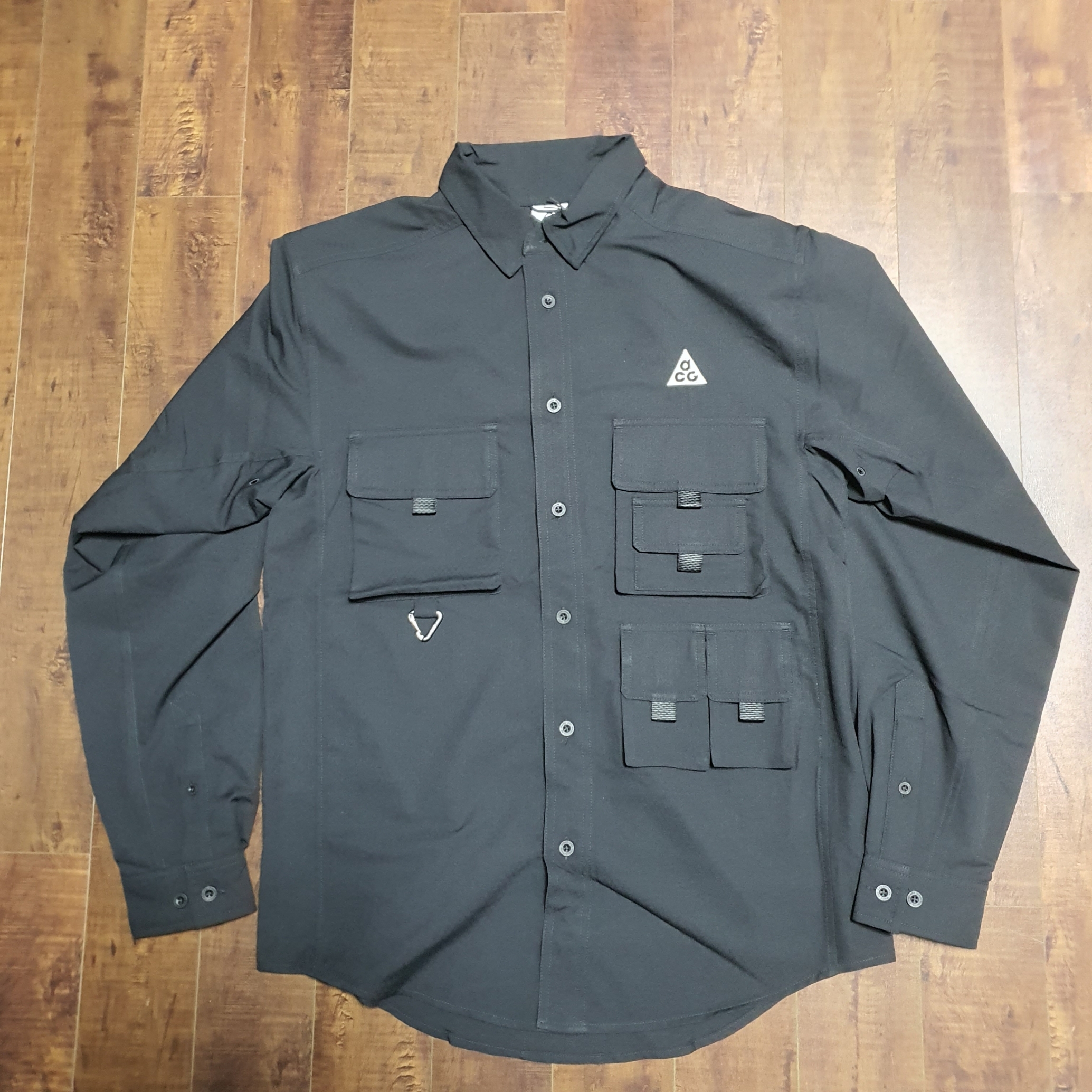 Nike ACG Dri-Fit UV Devastation Trail Shirt Black Summit White - Asia 착용 스타일