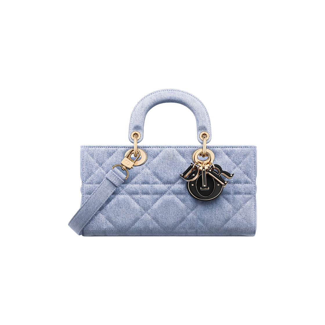 Dior Medium Lady D-Joy Bag Blue Denim 상세 이미지 1