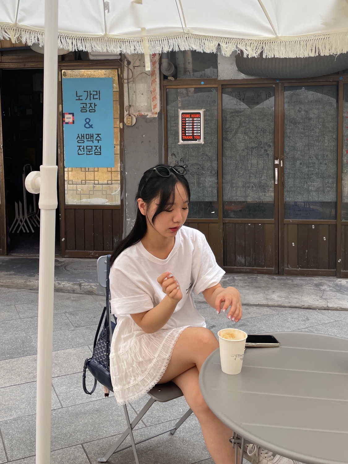 Stussy Basic Stussy T-Shirt White 착용 스타일 - 2