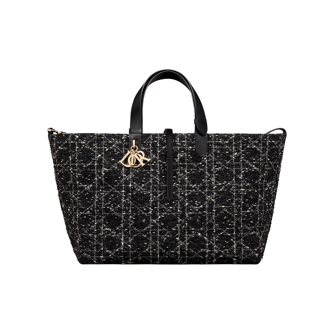 Dior Large Dior Toujours Bag Black Tweed 상세 이미지 1