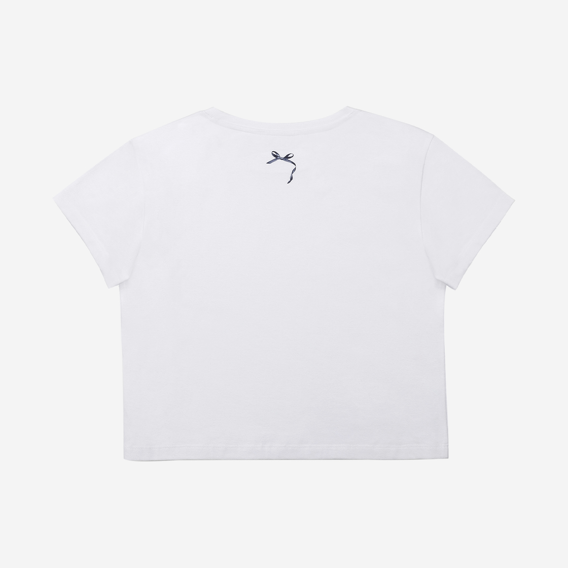 [KREAM 단독] PVCS x 블루밍테일 리본 크롭트 자수 티셔츠 화이트([KREAM 단독] PVCS x Bloomingtale Ribbon Cropped embroidered T-shirt White) - 2
