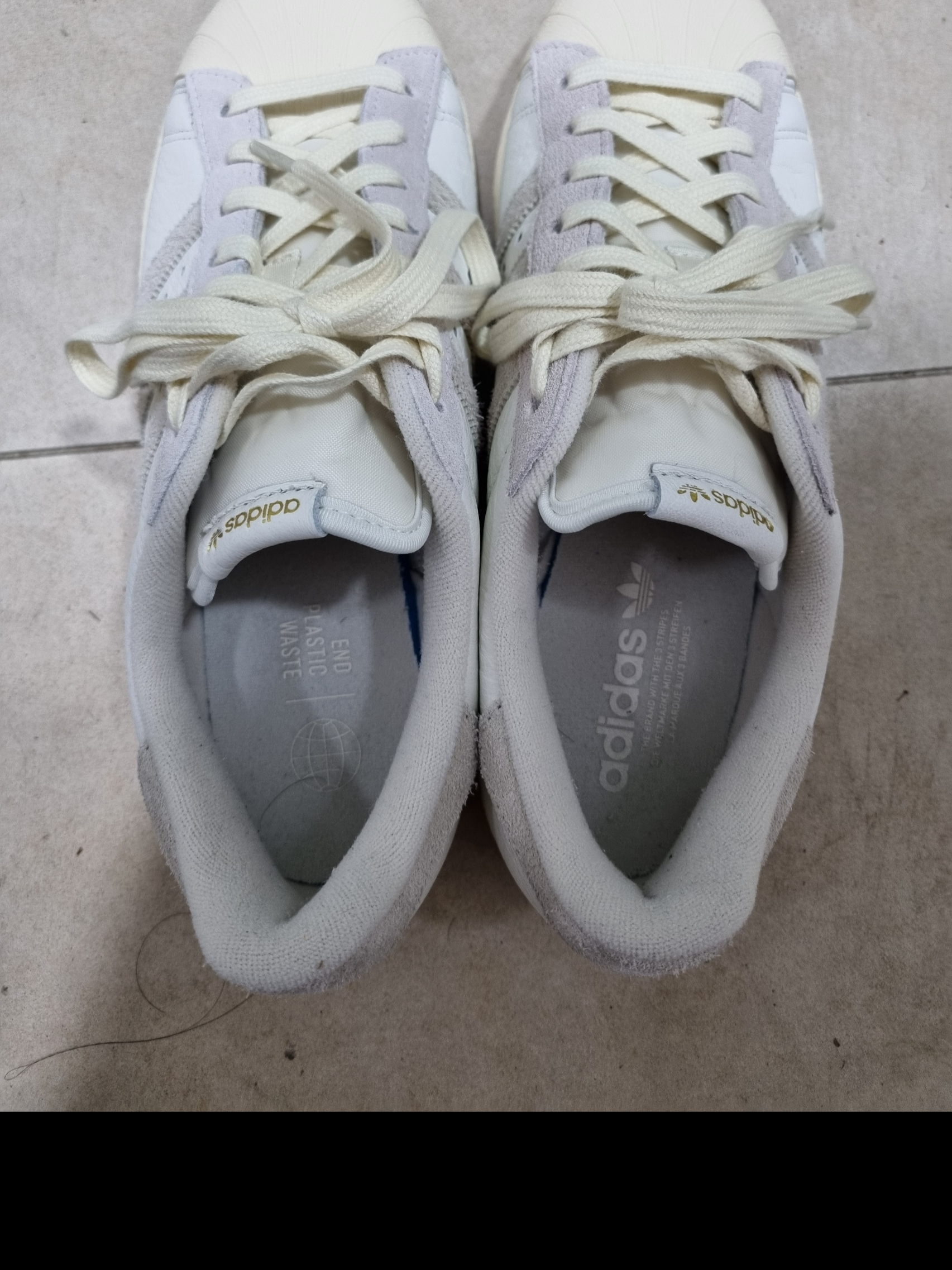 Adidas Superstar 82 White Aluminum 착용 스타일 - 5