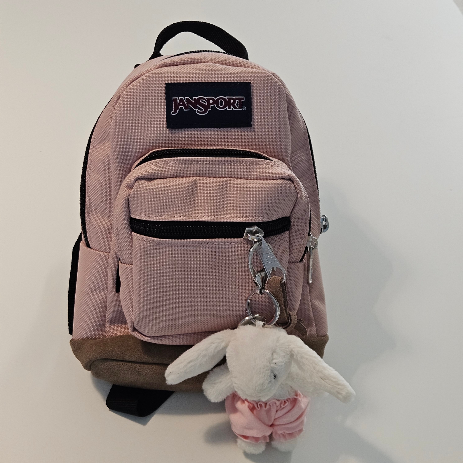 Jansport Right Pack Mini Misty Rose 착용 스타일 - 1