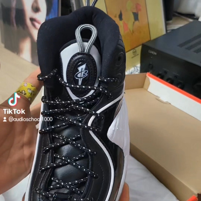 Nike Air Penny II Football Grey 착용 스타일 - 3