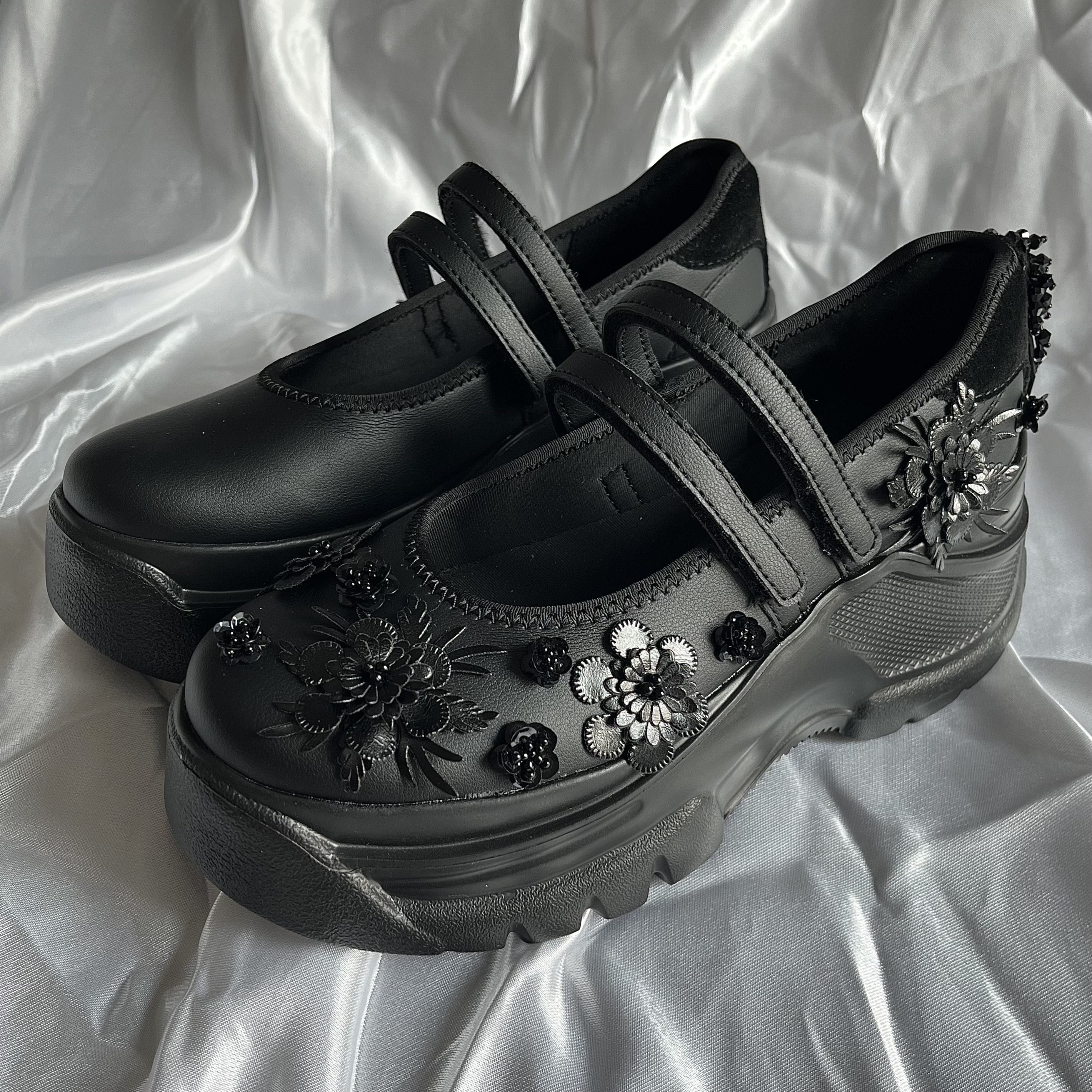 (W) Zara Sports Ballerina Flat Shoes Black 착용 스타일