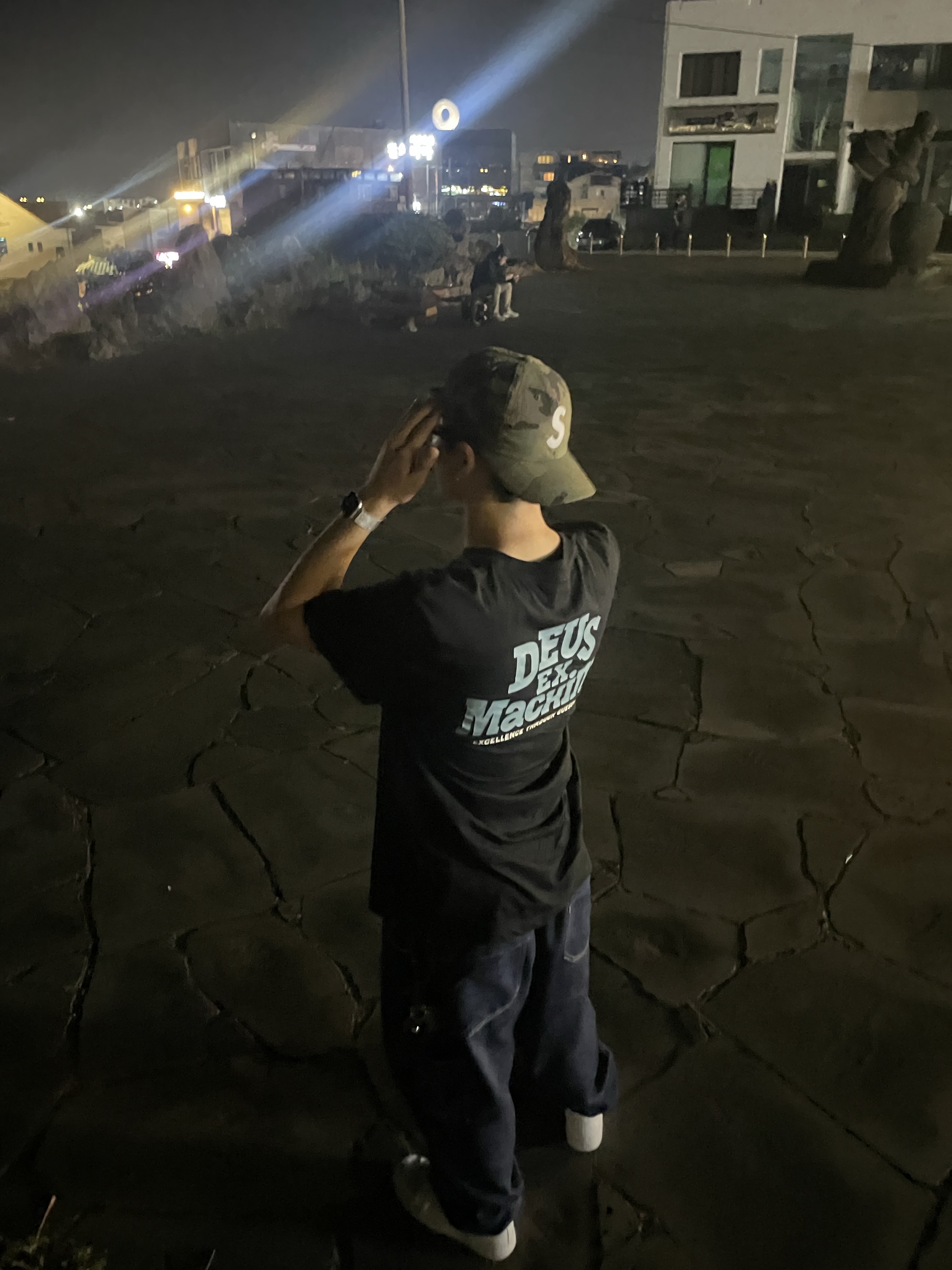 Supreme Seersucker S Logo 6-Panel Woodland Camo - 24SS 착용 스타일